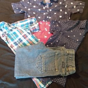 Boys size 7/8 name brand clothes lot